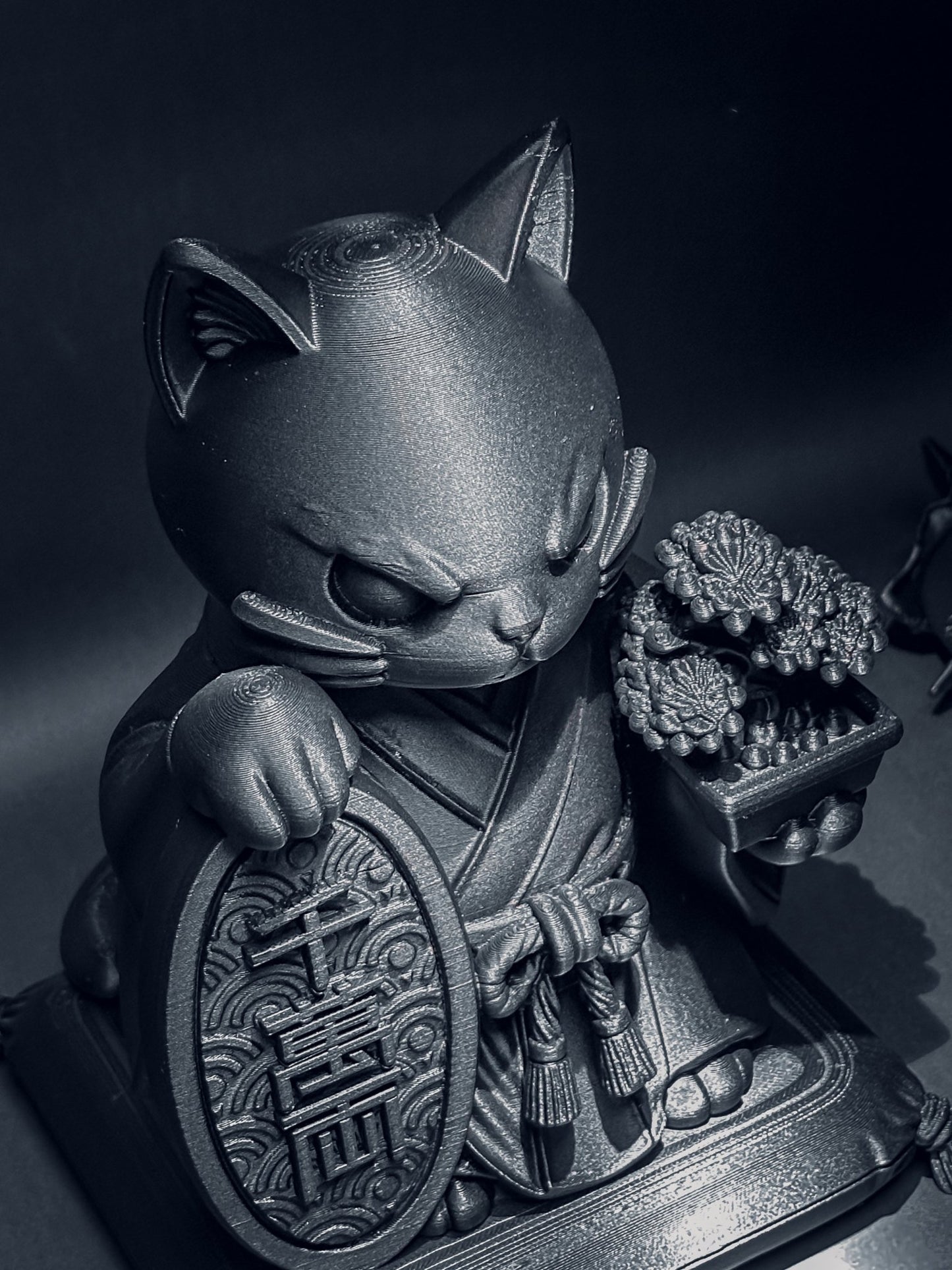黑.玩系列|招財.守藏貓 - 朽根造|kyukonzo.co