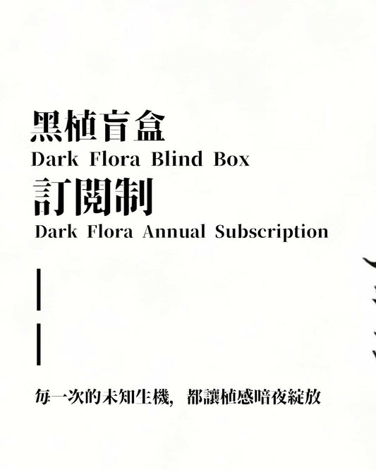 Dark Flora | 黑·植年度訂閱制計畫 - 朽根造｜kyukonzo.co