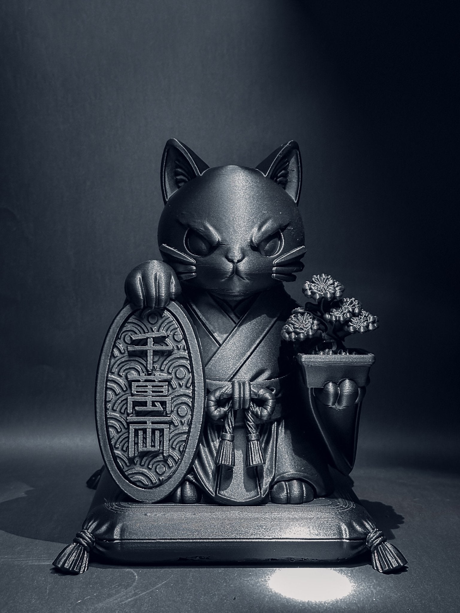 黑．玩系列｜招財．守藏貓 - 朽根造｜kyukonzo.co