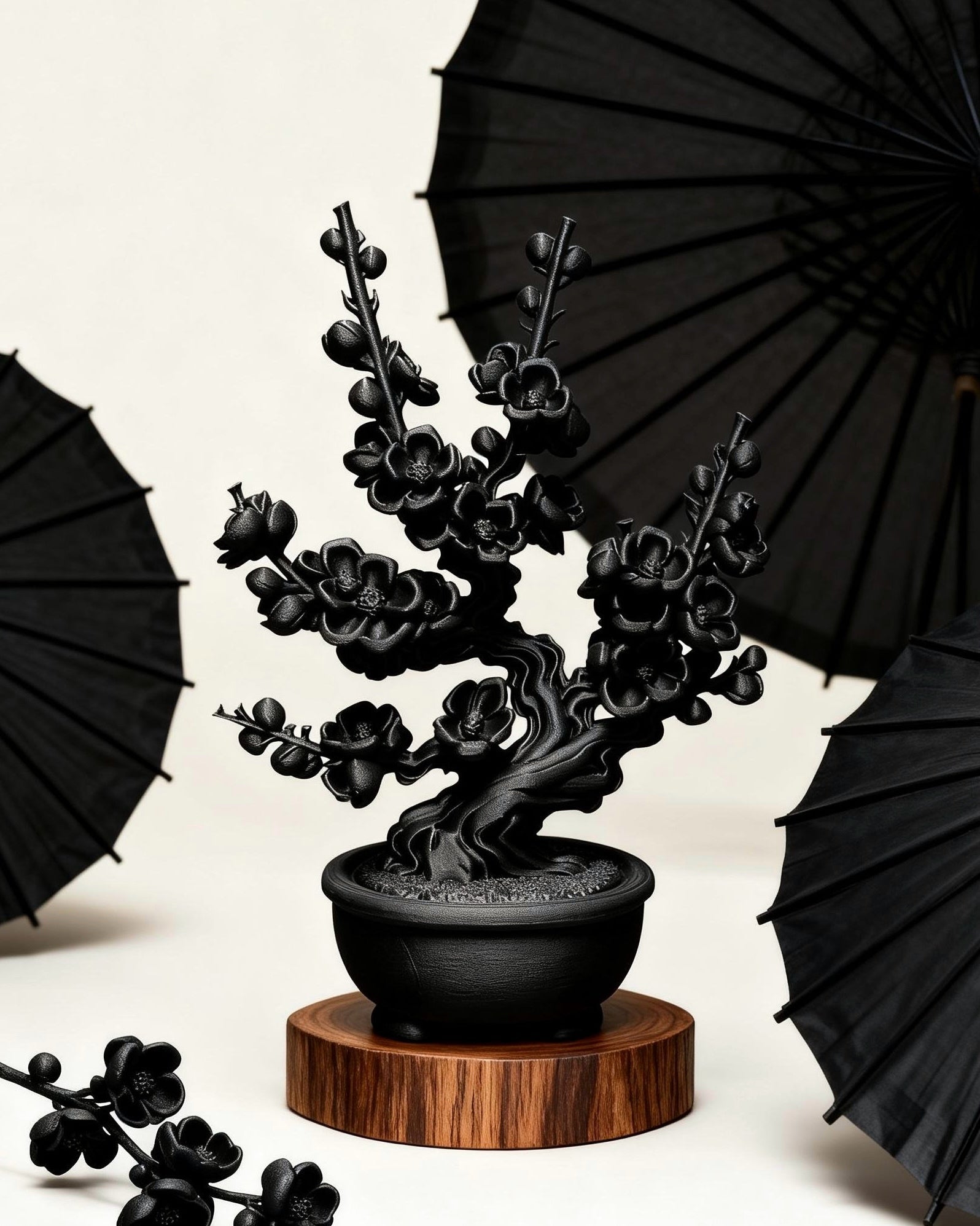 黑·盆系列｜枝·梅 - 朽根造｜kyukonzo.co