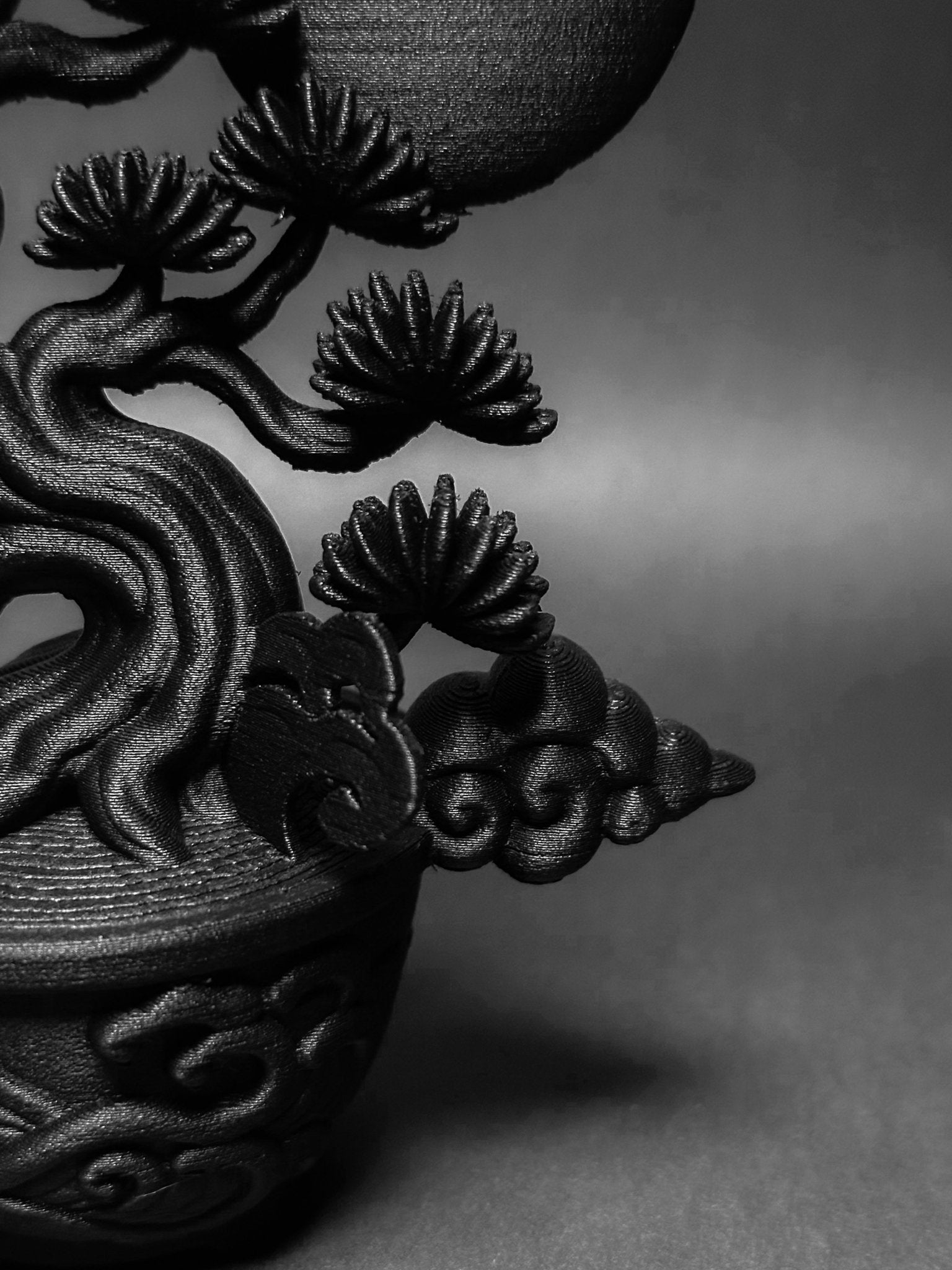 黑·盆系列｜朔月雲·盆 - 朽根造｜kyukonzo.co