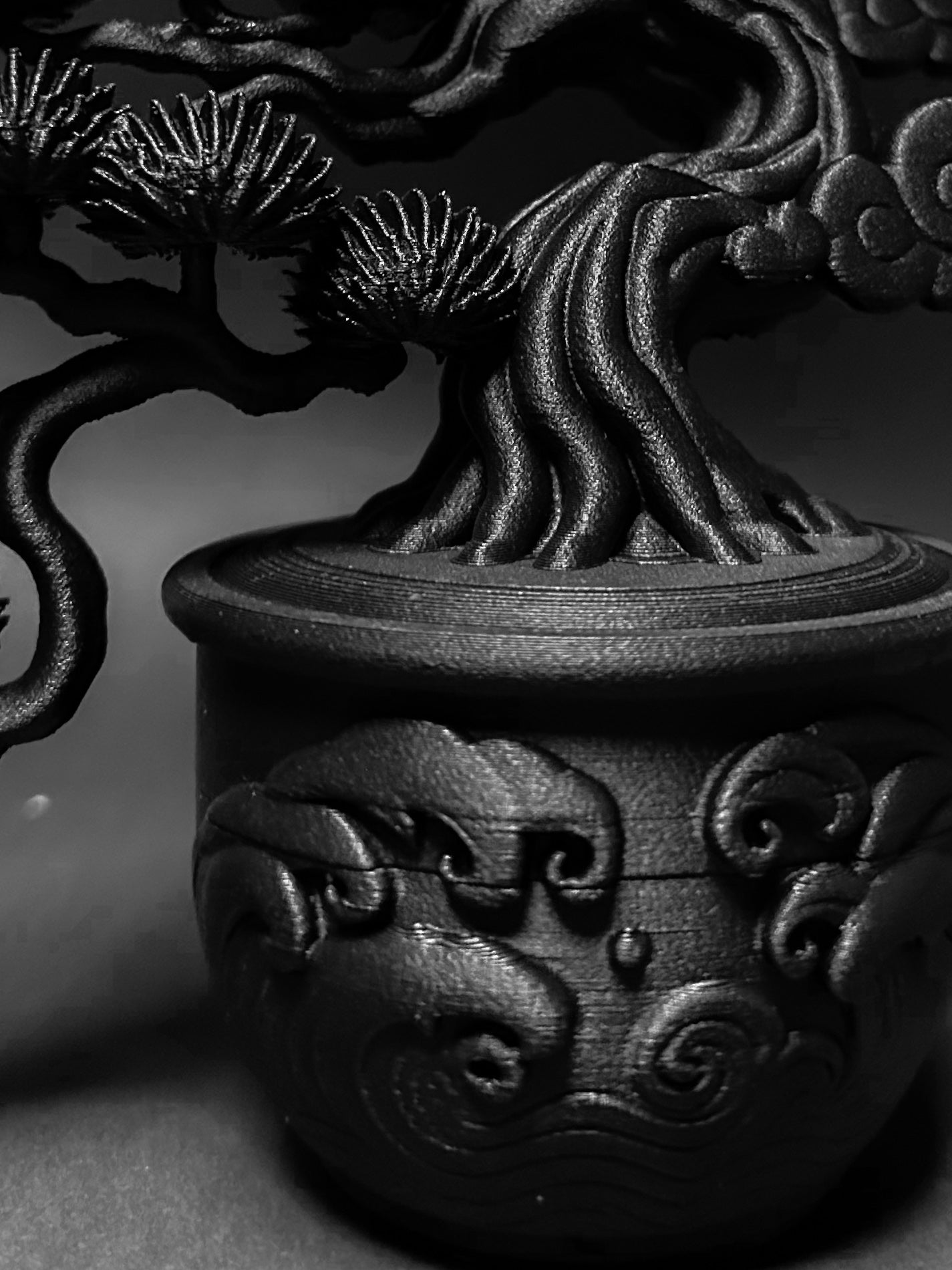 黑·盆系列｜松·月升 - 朽根造｜kyukonzo.co