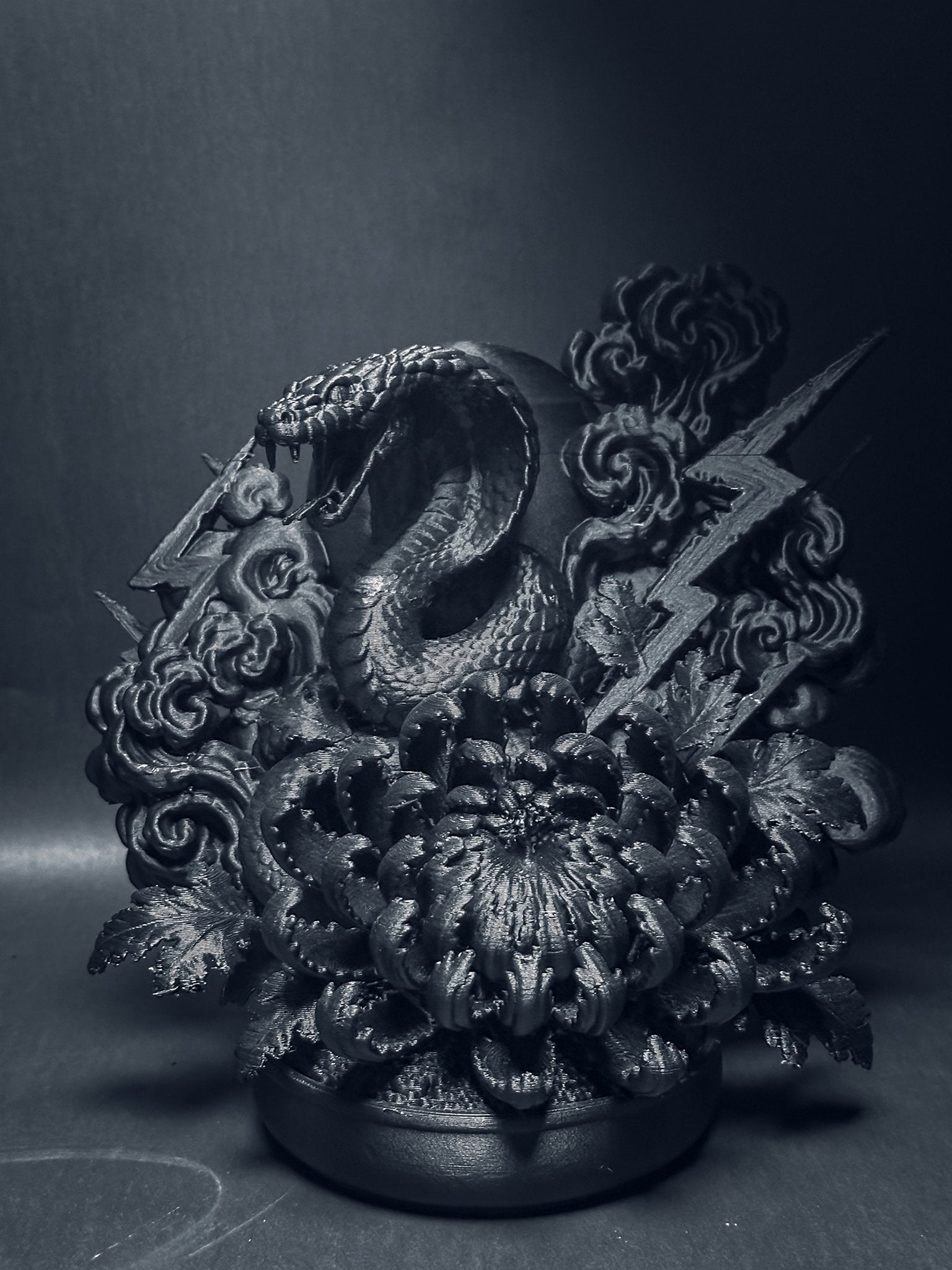 黑．植系列｜菊．蛇影 - 朽根造｜kyukonzo.co