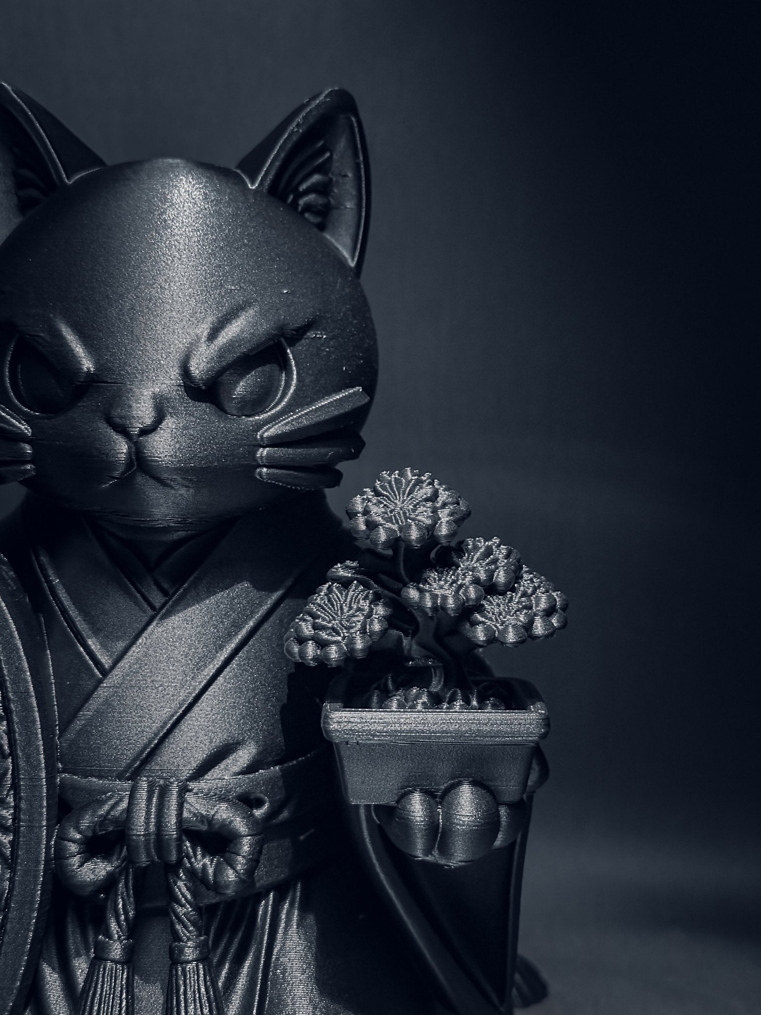 黑．玩系列｜招財．守藏貓 - 朽根造｜kyukonzo.co