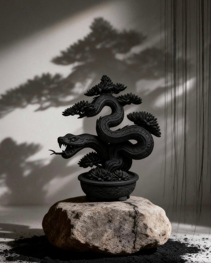 黑·盆系列｜蛇·繞折 - 朽根造｜kyukonzo.co