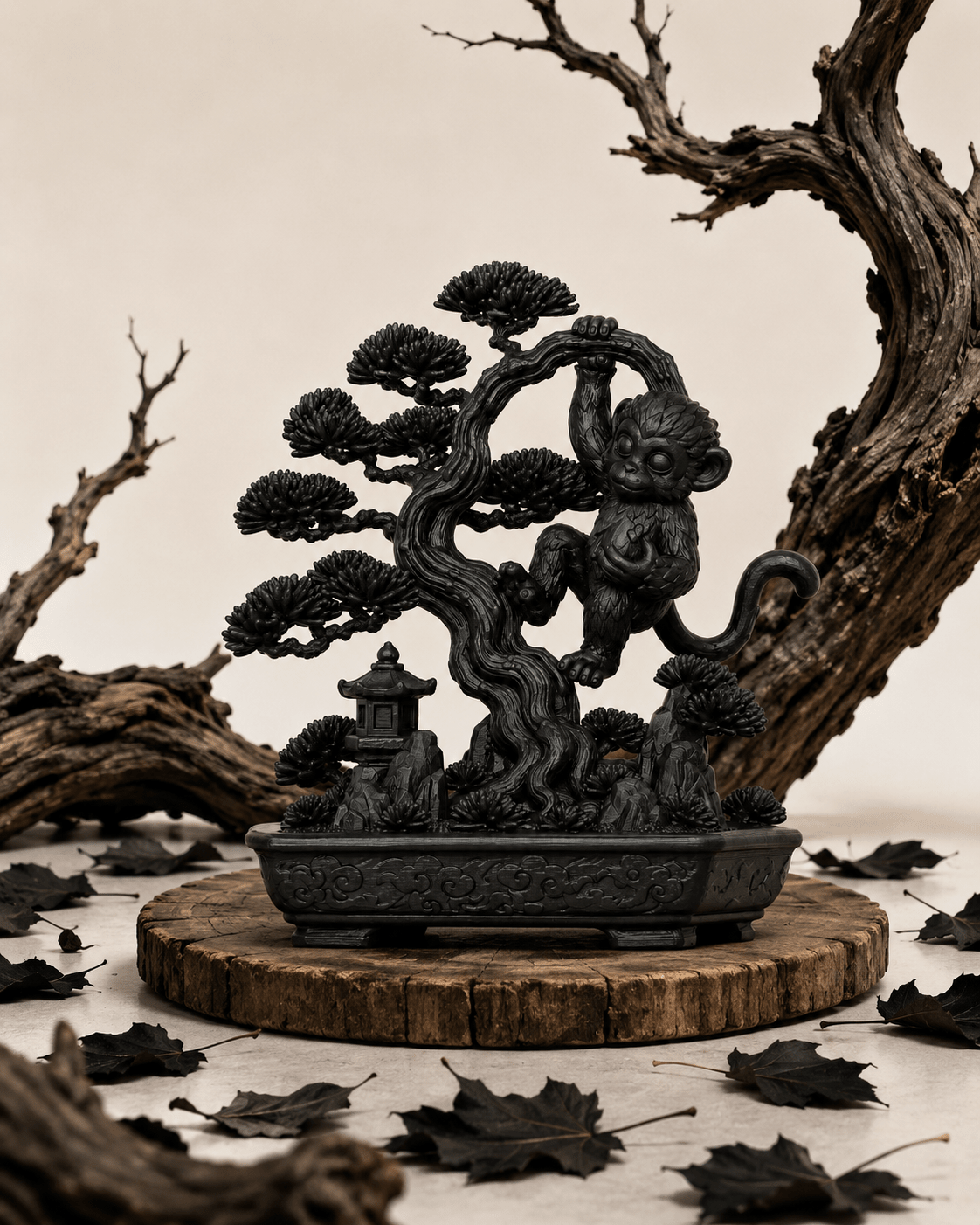 黑．盆系列｜猴．遊 - 朽根造｜kyukonzo.co