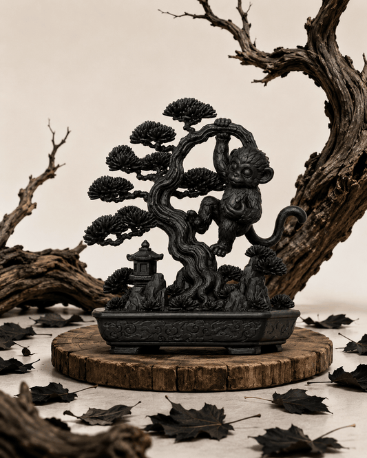 黑．盆系列｜猴．遊 - 朽根造｜kyukonzo.co