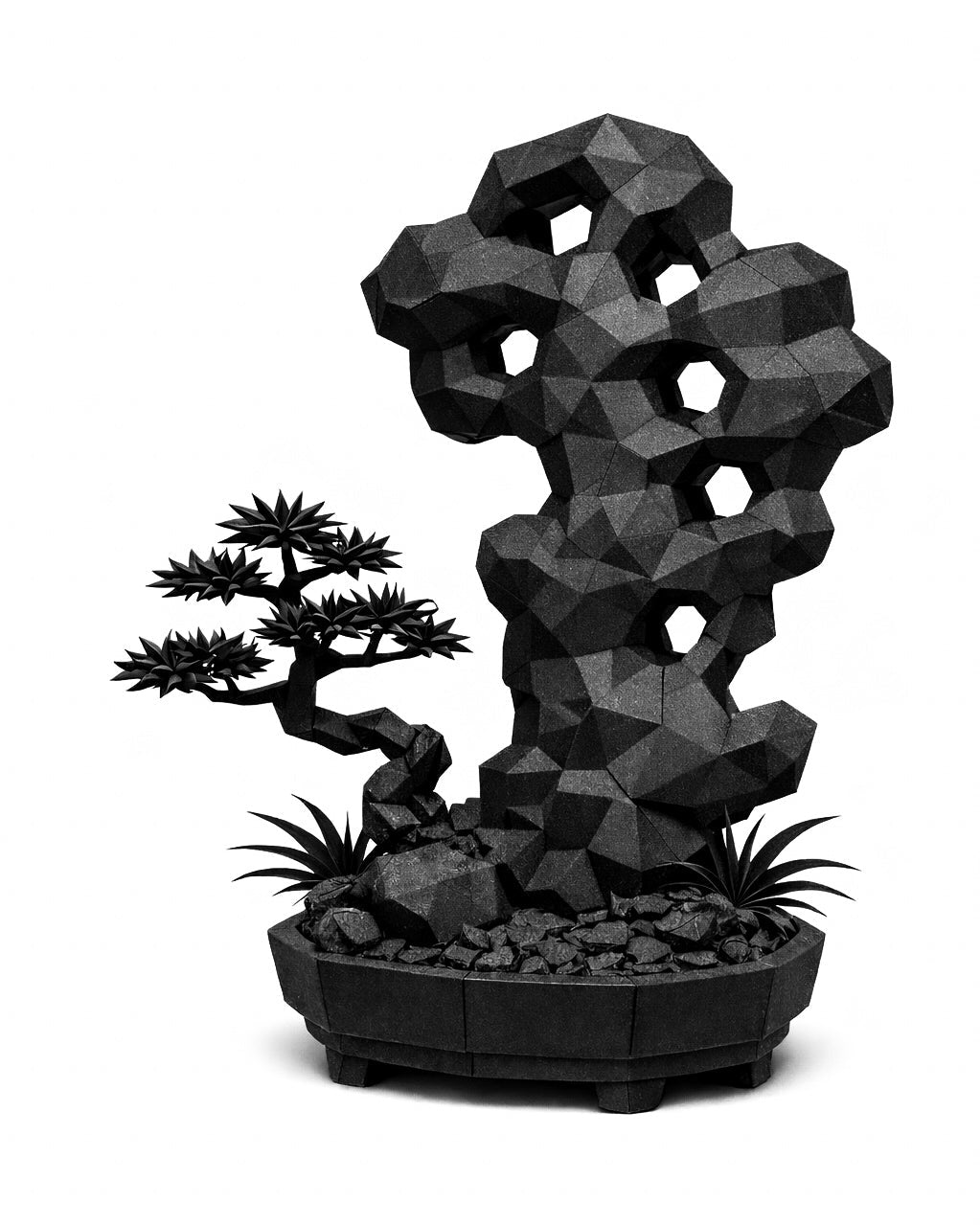 黑．盆系列｜痕．石 - 朽根造｜kyukonzo.co