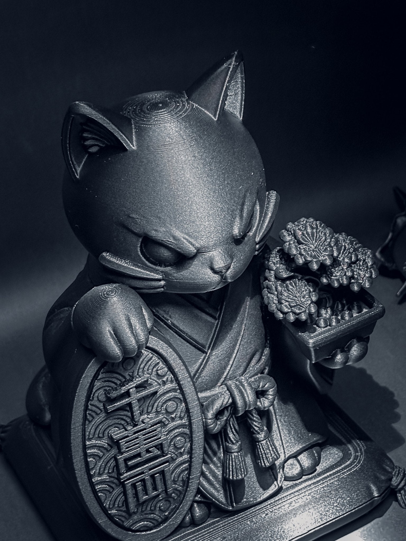 黑．玩系列｜招財．守藏貓 - 朽根造｜kyukonzo.co