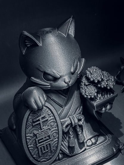 黑．玩系列｜招財．守藏貓 - 朽根造｜kyukonzo.co